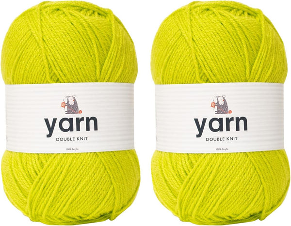 Korbond DK Beige Yarn - 100G Acrylic Wool - Lightweight, Hypoallergenic & Durable Double Knit Crochet Yarn Knitting Wool (290M Total)