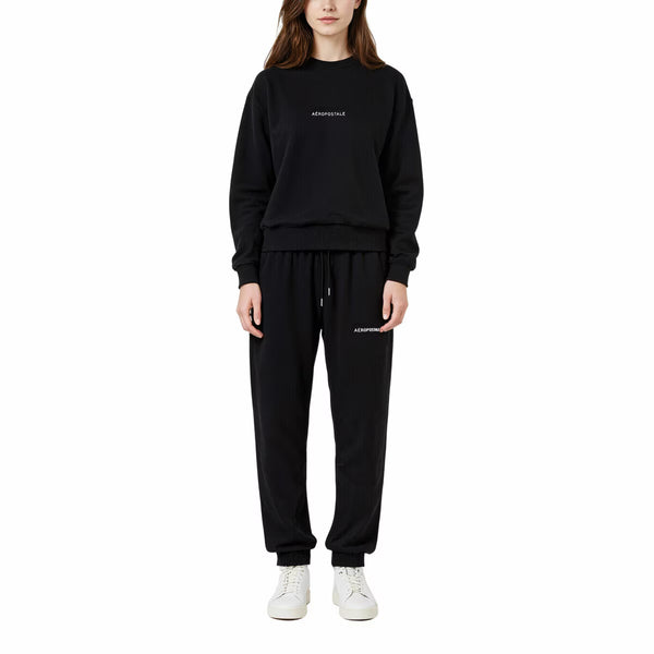 Aeropostale Ladies Crewneck Sweatshirt in Black