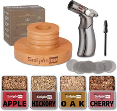 Cocktail Smoker Kit, Old Fashioned Smoker Kit for Bourbon Whiskey Drink, Smoker Infuser Kit with 4 Flavors Wood Chips, Birthday Father'S Day Gifts for Husband, Men, Dad