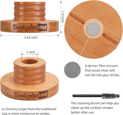 Cocktail Smoker Kit, Old Fashioned Smoker Kit for Bourbon Whiskey Drink, Smoker Infuser Kit with 4 Flavors Wood Chips, Birthday Father'S Day Gifts for Husband, Men, Dad