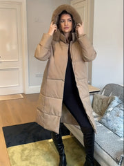 Long Belted Puffer Coat Winter Wonderland Outfit Women Casual Jacket, Versatile Winter Outerwear With Chic Design, Perfect For Everyday Fashion And Cold Weather Comfort