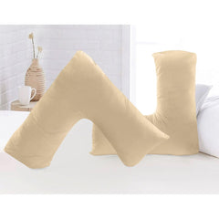 V shaped pillow case microfiber Back & Neck Support Pregnancy/Nursing V Pillowcase cover only Microfiber.