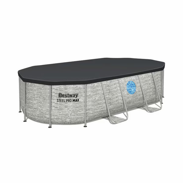 Bestway® 14Ft (4.2M) Steel Pro MAX™ Splashview™ Oval above Ground Pool Set