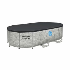 Bestway® 14Ft (4.2M) Steel Pro MAX™ Splashview™ Oval above Ground Pool Set