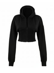 Women Corset Fit Hoodie and Trouser 2Pc Zip Tracksuit Set 2Pc Set with Zip Front, Long Sleeves and Straight Leg Pants, Perfect for All Seasons, Top Set