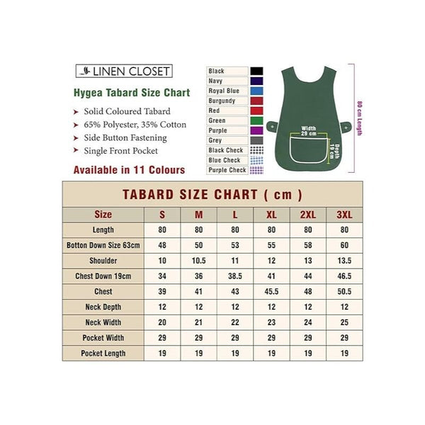 Pack of 2 Tabard Apron | Aprons for Men, Women, and Ladies | Professional Cooking Aprons with 2 Pockets | Adjustable Kitchen Apron for Baking, BBQ, Grilling, Gardening, Crafting, Cleaning, Painting, Barista, Restaurant Work | Cute & Stylish Gift Apron for