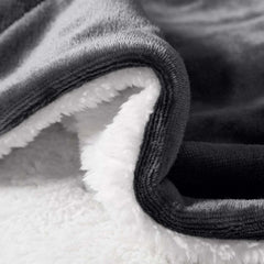 1pc Luxurious Double-Sided Sherpa Throw Blanket – Soft, Warm & Cozy Contemporary Blanket, Machine Washable, Perfect for Couch, Bed, Office & Travel, Ideal Gift