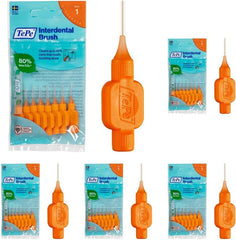 Tepe Interdental Brush, Original, Yellow, 0.7Mm/Iso 4, 8Pcs, Efficient Cleaning between Teeth, Plaque Remover and Dental Flosser for Small Gaps