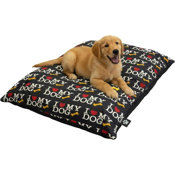 Dog Pet Bed with Removable Zipped Cover Large 95cm x 65cm Soft Washable Cushion