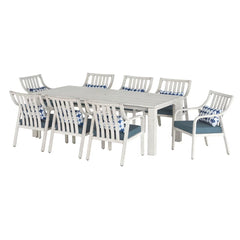 Atleisure Catalina 9 Piece Dining Set with Faux Wood Finish