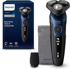 Philips Shaver Series 5000, Wet and Dry Electric Shaver for Men, Comforttech Blades 360°, Contour Heads, Advanced Display, Smartclick Precision Trimmer, S5466/18