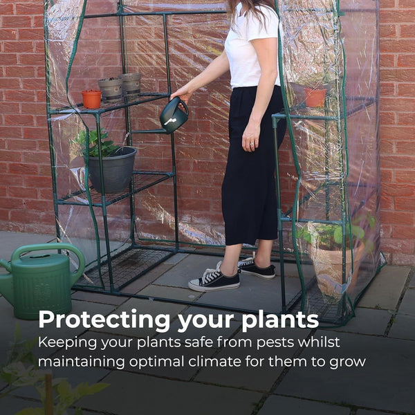 Greenhouse Indoor/Outdoor Use PVC Material Perfect to Storge Flower Pots, Plants