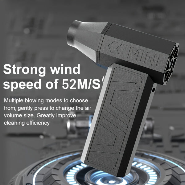 High Speed Violent Turbo Fan High Power Car Dust Blower Multifunctional Portable Violent Camping Fan Handheld Outdoor Camping Hair Dryer, Brushless Motor Turbofan Violent Fan High Speed Turbo Fan, Dust Buster, Air Buster