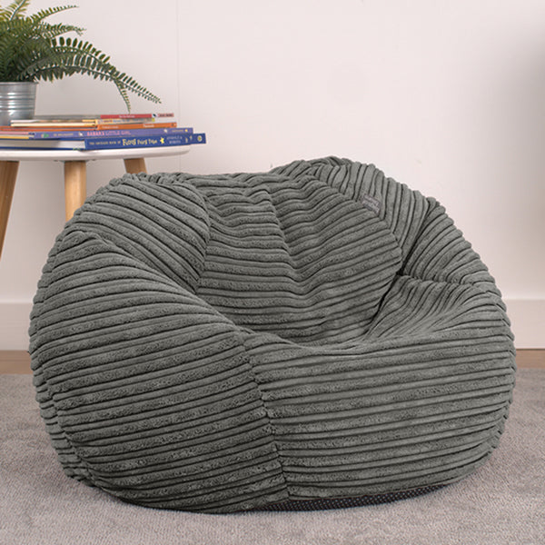 Corduroy Kids Bean Bag Chair with Filling Included - Lightweight Comfortable Beanbag Seat - Machine Washable Childrens Beanbag Furniture for Girls & Boys - 67 x 52cm