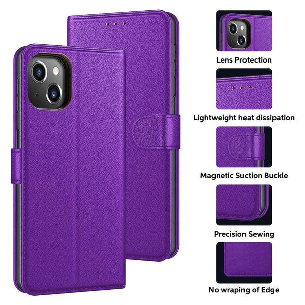 Luxury Case for iPhone 16 Pro Max Plus, 15 Pro Max Plus, 14 Pro Max Plus, 13 Pro Max mini, 12 Pro Max Mini, 11 Pro Max XS MAX XS X SE 8 Plus 7 Plus 6 6S PlusLeather Phone Case Cover, PU Faux Leather Wallet Book Folio Flip Magnetic Shockproof Case with Car