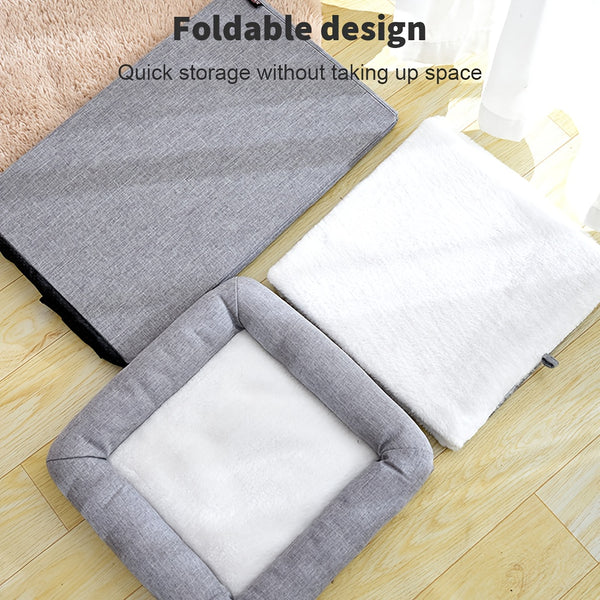 Large 3-in-1 Cat House Cat Cave Cats Foldable Cat Bed - Cozy, Washable & Easy-to-Clean, All-Season Enclosed Pet Nest with Scratching Board, Polyester, Gray with Fluffy Interior for Comfortable Cat Living, Kitten Bed, for Cats Small Dogs41 * 41 * 64cm