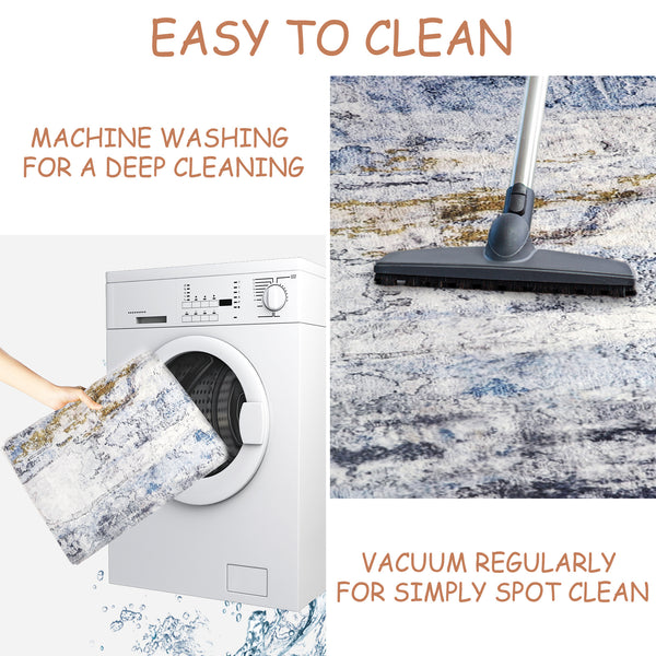 1pc Area Rug Modern Abstract Living Room Boho Art Bedroom Dining Room Nursery Lounge Home Office Grey/ , Home Practical Carpet Round and Rectangular