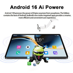 NEW Tablet Android 16 2 in 1 Tablet 10.1-Inch IPS Display 12GB RAM(4GB+8GB Expand) 128GB ROM, Support 1TB TF Card Extension, with Keyboard, Mouse, Stylus, Holder Case, 5G Wi-Fi & Wireless, GMS, Tablet, Pad