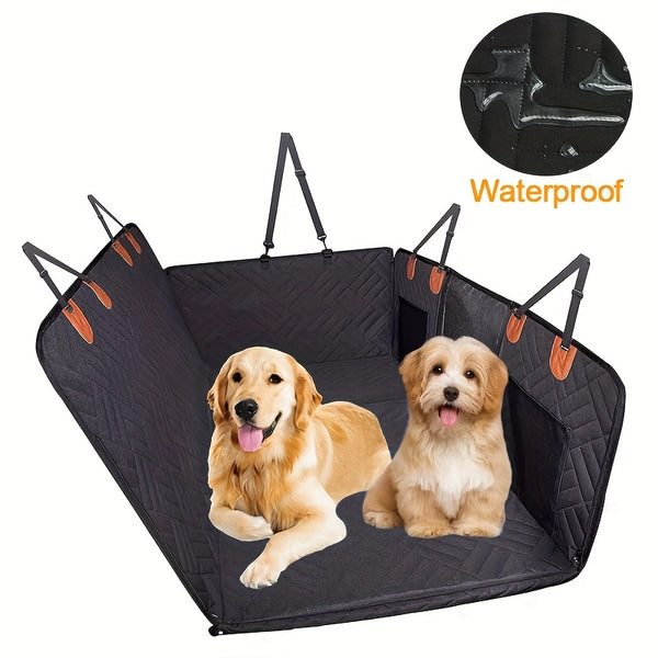 Back Seat Extender Dog Seat Cover for Back Seat, Hard Bottom Car Seat Cover