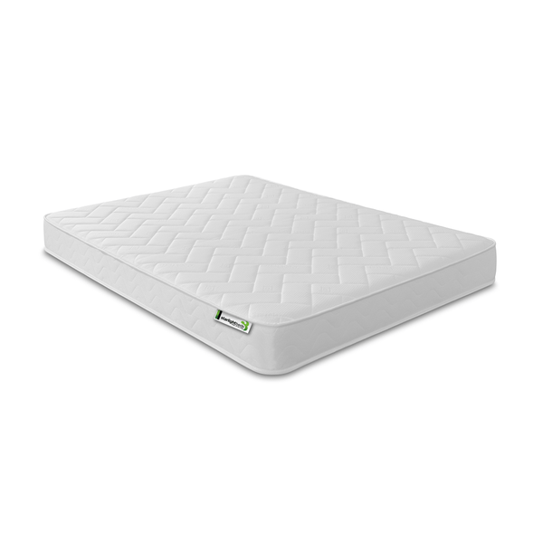 Starlight Beds 17CM Deep Small Brick White Border Hybrid Memory Foam and Spring Mattress