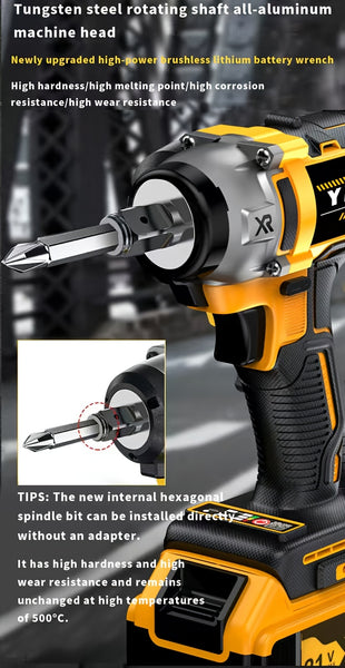 Wireless Electric Impact Wrench, Lithium Electric Wrench Set - Multifunctional Tool Set, Portable, Suitable For Car Maintenance, Furniture And Scaffolding Installation, A Gift Of Electric Tools For Husbands