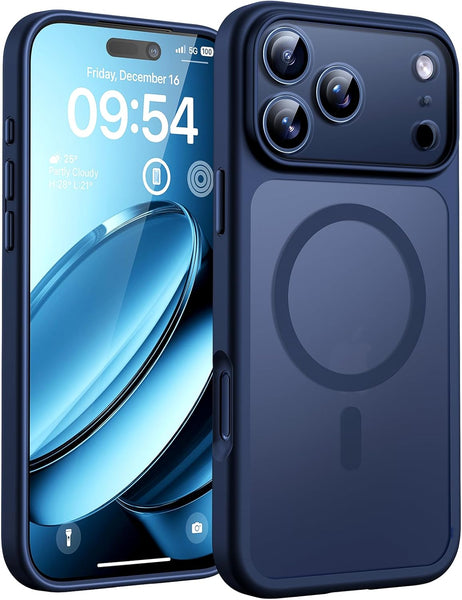 TOCOL Magnetic for Iphone 17 Pro Max Case 6.9-Inch, Compatible with Magsafe, Full Camera Protection, Built-In Magnetic Ring, Drop Protection Shockproof Translucent Matte Phone Cover