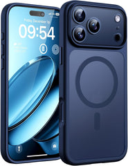 TOCOL Magnetic for Iphone 17 Pro Max Case 6.9-Inch, Compatible with Magsafe, Full Camera Protection, Built-In Magnetic Ring, Drop Protection Shockproof Translucent Matte Phone Cover