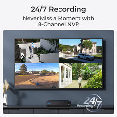 Reolink 12MP (4K+) UHD NVR Poe AI 16 X Channel / 8 X Bullet Camera Kit with 4TB HDD