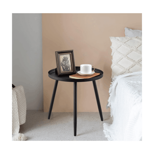 Metal End Table, Round Side Table, Nightstand/Small Tables for Living Room, Accent Tables Cheap, Side Table for Small Spaces,41.5 × 46.5 cm