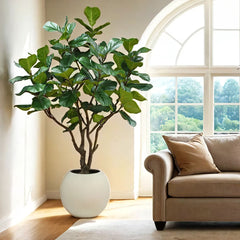 Artificial 8Ft Fig Tree in Planter