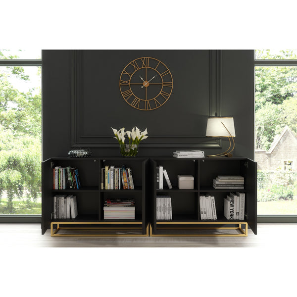Ripple Duo 200cm Modern Sideboard with Fluted Doors and Storage