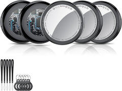 Air Tag Tracker Bluetooth Item Finder-4 Pack, Compatible with Apple Find My APP (Ios Only), 100Db Beep Smart Tag, Replaceable Battery, Item Finder and Locator for Keys/Luggage/Bags/Wallets Etc., Black