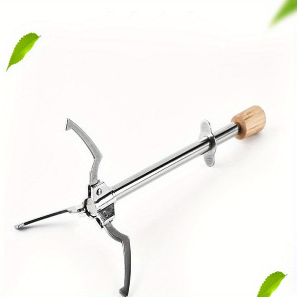 Telescopic Ice Clip Pickle Grabber Fork Tongs Olives Pickled Onions Utensil 1pc