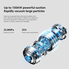 Xiaomi Vacuum Cleaner G20, with 2-in-1 brush nozzle for home sweeping cleaning, 25000Pa strong cyclone suction, 0.66L dust cup, handheld vacuum cleaner