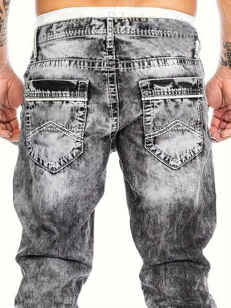 American Snowflake Jeans, Fashionable and Versatile Straight-Leg Pants