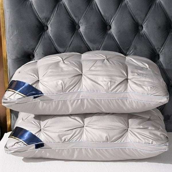 Pack of 2/1 Neck Support Pillow Cores, Hotel Quality Pillows, Moisture-Absorbent & Breathable Pillows, Comfortable Sleep Bedding for Bedrooms, Living Rooms & Home Decoration, Fashionable & Simple Style-740g/1480g