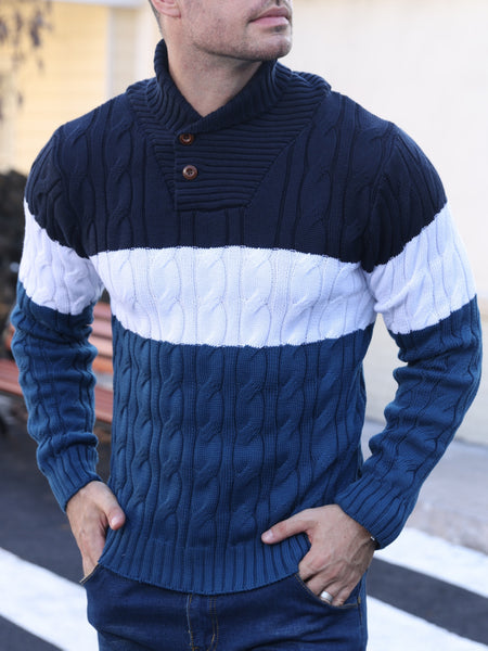 Men's Mature Business Sweater - New Autumn/Winter Lapel Ribbed Knitwear, Fashionable Solid Color Pullover, Suitable for Layering and Wearing Over Clothes
