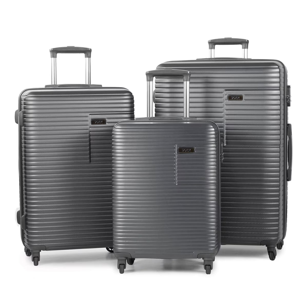 Rock Pacific 3 Piece Hardside Luggage Set in 2 Colours