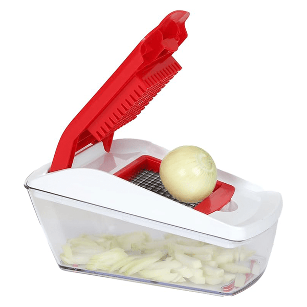 AEX 4-in-1 Manual Vegetable Chopper | Onion Dicer & Slicer | UK Kitchen Gadget | Time-Saving Meal Prep Tool