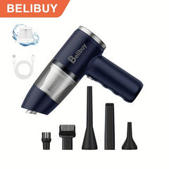 Portable cordless handheld vacuum cleaner, cyclonic aspirated car vacuum cleaner, combined blow and suction, rechargeable powerful car/office/home vacuum cleaner