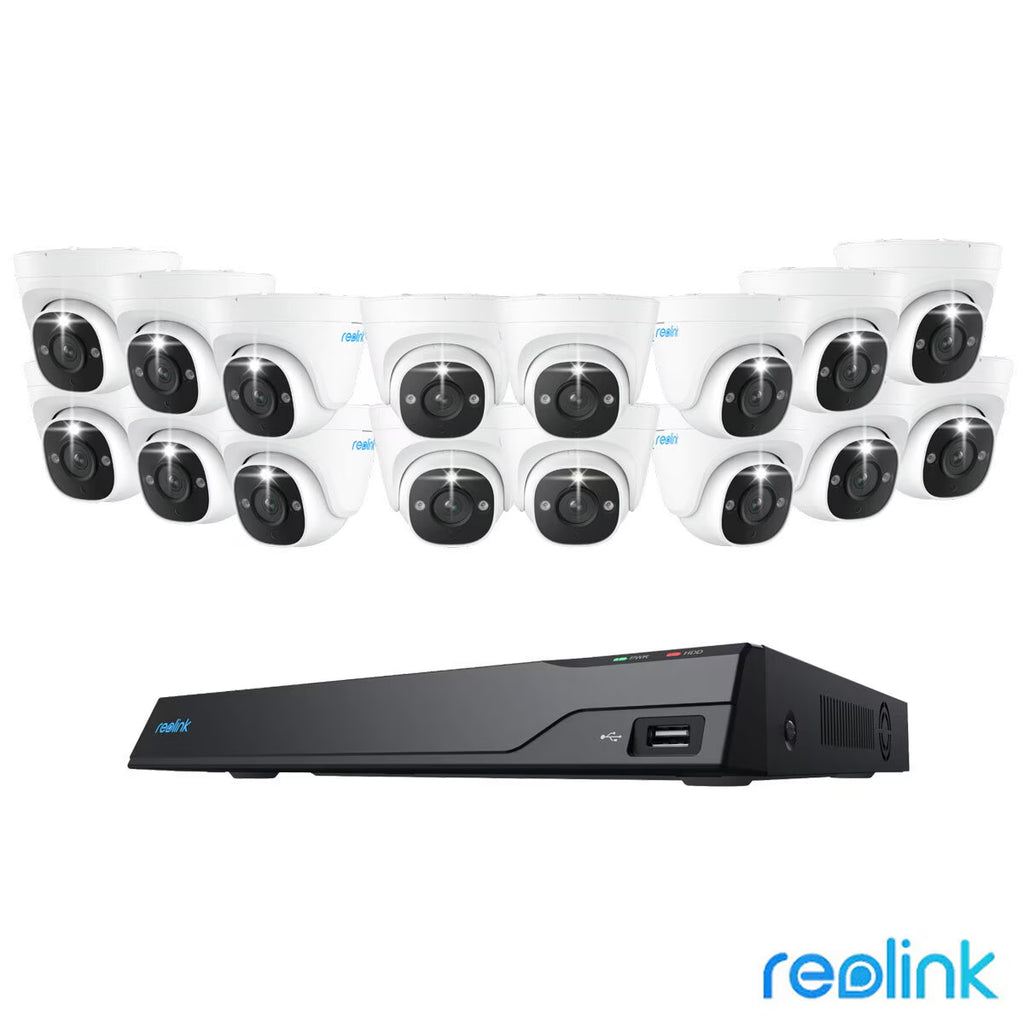Reolink 12MP (4K+) UHD NVR Poe AI 16 X Channel / 16 X Dome Camera Kit with 4TB HDD