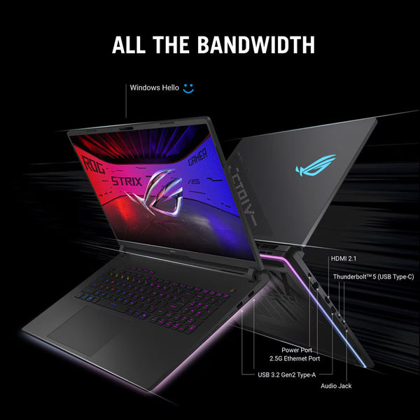 ASUS ROG Strix SCAR 16, Intel Core Ultra 9, 64GB RAM, 2TB SSD, NVIDIA Geforce RTX 5090, 16 Inch Gaming Laptop, G635LX-RW019W