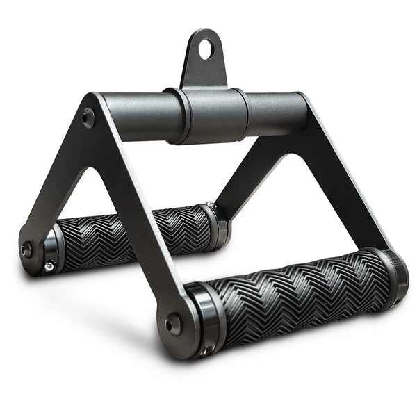 Double D Handle 360 Rotataing Cable Row Attachment for Cable Machine Soft Rubber Hanlde Gym Fitness LAT Pulldown Close Grip