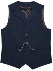 Men'S Vest Retro Fashion Groom Wedding Party Vest Men'S Herringbone Casual Business Waistcoat