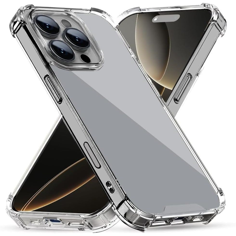 Case For iPhone 17 Pro Max 16 Pro Max Plus 15 14 13 11 12 7 8 17 Air Clear Shockproof Phone Cover