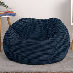 Corduroy Kids Bean Bag Chair with Filling Included - Lightweight Comfortable Beanbag Seat - Machine Washable Childrens Beanbag Furniture for Girls & Boys - 67 x 52cm