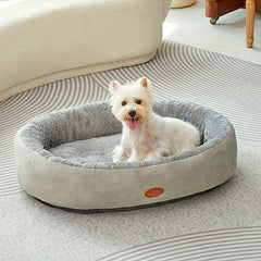 Luxury Soft Washable Pet Bed - Plush Warm Dog & Cat Cushion with Rounded Edges, Cozy Modern Bed for Small to Large Pets, Durable Easy-Clean Fabric, S/M/L/XL Sizes, Indoor/Outdoor Use, No Assembly Required, Ideal for Puppies & Kittens, Puppy Bed