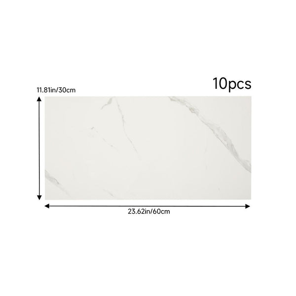 10/20/30/40 Pack Luxury Marble Effect Self-adhesive Floor Tiles 60x30cm, 2mm Thicken Vinyl Flooring Tiles Wall Stickers, Removable PVC Wall Decals, Suitable for Living Room, Bedroom, Kitchen Backsplashes, Bathroom, Office, Background Walls, Easy To Instal