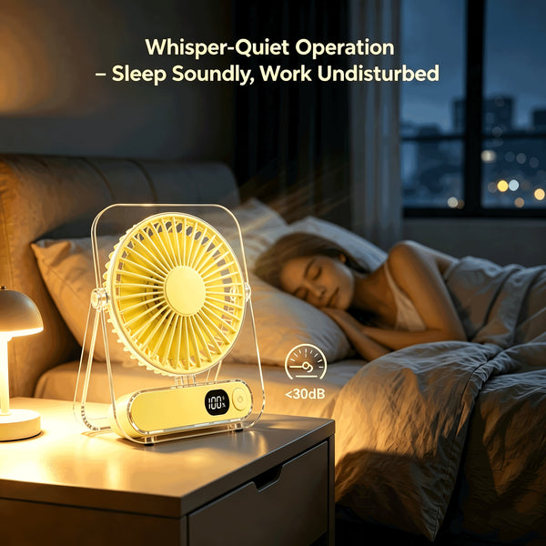 USB Powered Desktop Fan, Ultra Quiet High Speed Mini Table Fan, Suitable for Bedrooms, Offices, And Travel
