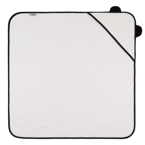 Panda Bamboo Newborn Hooded Towel, 75 X 75 Cm